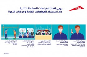 طرق دبي تتخذ إجراءات إضافية لضمان أعلى مستويات الحماية لصحة مستخدمي المترو والحافلات ومركبات الأجرة