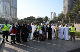 شرطة دبي تدعم رياضياً من أصحاب الهمم لدخول موسوعة غينيس للأرقام القياسية 