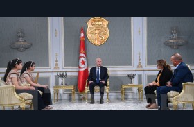 الرئيس التونسي يستقبل التوأم بيسان وبيلسان كوكة بطلتي تحدي القراءة العربي 2025 ويؤكد اعتزازه بالتتويج