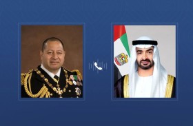رئيس الدولة يتلقى اتصالاً هاتفياً من ملك مملكة تونغا استنكر خلاله الاعتداءات الإيرانية على أراضي الإمارات