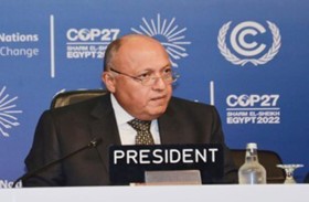 سامح شكري يهنيء الإمارات بإطلاق فعالية الطريق إلى COP28