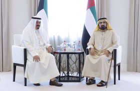 محمد بن راشد يلتقي الشيخ أحمد عبدالله الأحمد الصباح ويبحثان العلاقات الأخوية الراسخة