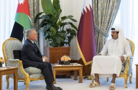 أمير قطر وملك الأردن يبحثان تطورات الأوضاع في المنطقة