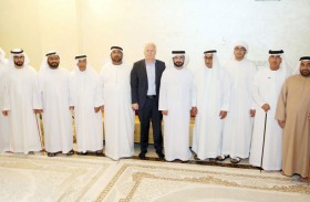 عبدالملك بن كايد القاسمي يحضر مأدبة غداء أقامها راشد بن حمدوه برأس الخيمة