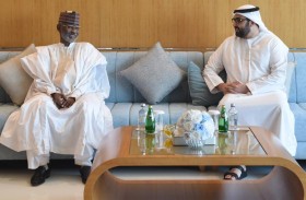 ولى عهد أم القيوين يستقبل سفير تشاد