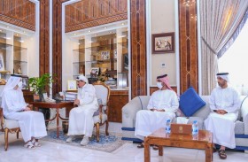 حميد النعيمي يستقبل وزير الدولة للشؤون المالية