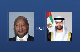 رئيس الدولة يتلقى اتصالاً هاتفياً من الرئيس الأوغندي يؤكد خلاله التضامن مع الإمارات إثر الاعتداءات الإيرانية على أراضيها