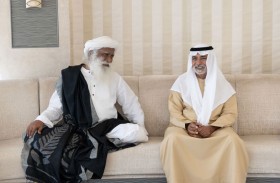 نهيان بن مبارك يستقبل سادغورو ويشيد بدوره في نشر قيم التسامح والاستدامة العالمية