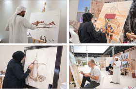 معالم تراث وبيئة العين في مسابقتي الرسم الحي والتصوير في «العين التراثي»