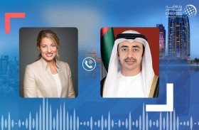 عبدالله بن زايد ووزيرة خارجية كندا يبحثان هاتفيا علاقات الصداقة ومجالات التعاون المشترك
