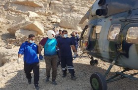 فريق متخصص من شرطة رأس الخيمة ينقذ آسيوياً تعرض لإصابة 