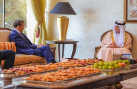 سعود بن صقر يستقبل سفير اليونان