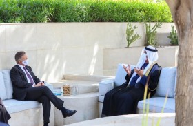 حاكم رأس الخيمة يستقبل السفير السويسري لدى الدولة 