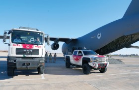 ضمن الجسر الجوي الإماراتي.. خمس طائرات إغاثة تصل مدينة بنغازي