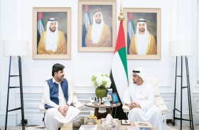 حمدان بن زايد يستقبل وزيرا في حكومة إقليم السند 