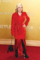 الممثلة الأمريكية باتريشيا أركيت لدى حضورها حفل توزيع جوائز الممثلين السنوي في لوس أنجلوس. ا ف ب 