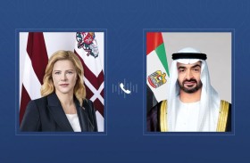 رئيس الدولة يتلقى اتصالاً هاتفياً من رئيسة وزراء لاتفيا أدانت خلاله الاعتداءات الإيرانية التي استهدفت الإمارات