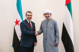 عبدالله بن زايد يستقبل وزير خارجية الجمهورية العربية السورية الشقيقة