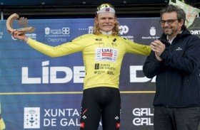 «الإمارات للدراجات» يتصدر المرحلة الأولى من طواف «أو جران كامينيو» بإسبانيا