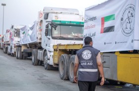 دخول 4 قوافل مساعدات إماراتية إلى غزة تحمل 740 طناً من الطرود الغذائية