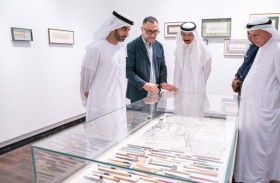 سالم بن عبد الرحمن القاسمي يفتتح معرض «رحلة حرف» في متحف الشارقة للخط