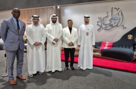 الاتحاد الدولي للمثقفين العرب يزور معرض أبوظبي للصيد والفروسية 