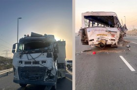 شرطة دبي تحذر من خطورة الوقوف وسط الطريق
