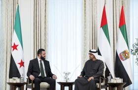 رئيس الدولة يؤكد دعم الإمارات كل ما يحقق تطلعات الشعب السوري الشقيق نحو الاستقرار والتنمية
