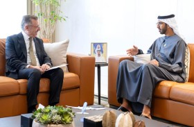 شخبوط بن نهيان يستقبل سفير تركيا