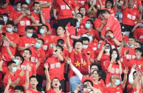  جماهير الصين الغاضبة تصفق للمنتخب السوري 