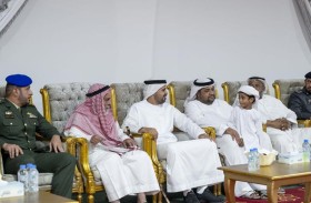 ذياب بن محمد بن زايد يقدم واجب العزاء في الشهيد نهيان المرزوقي