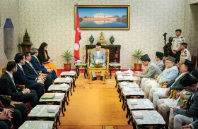 رئيس نيبال يستقبل عبدالله بن زايد