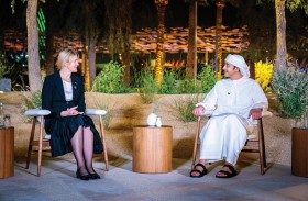 عبدالله بن زايد يستقبل وزيرة خارجية إستونيا في مقر إكسبو 2020