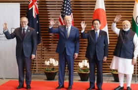 تحالف «كواد» يعارض تغيير الوضع القائم «بالقوة» 