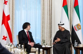 رئيس الدولة يبحث مع رئيس وزراء جورجيا العلاقات وترسيخ السلام والاستقرار والتنمية في المنطقة والعالم