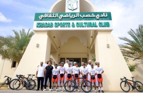 فريق الدراجات بنادي الشارقة يقيم جولة لمسافة 100 كلم ويصل عمان 