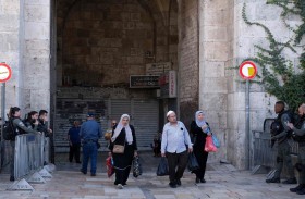  أزقة البلدة القديمة في القدس الشرقية مقفرة جراء الحرب