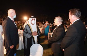 حاكم رأس الخيمة يحضر احتفال التشيك بيومها الوطني