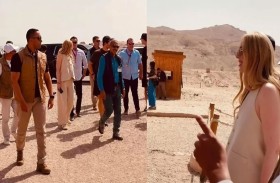 جولة سياحية لتيفاني ترامب وزوجها في مدينة الأقصر