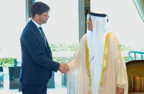 حاكم رأس الخيمة يستقبل سفير الدنمارك