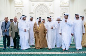 حاكم الشارقة يفتتح مسجد الشهيد سلطان بن هويدن الكتبي
