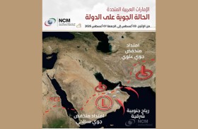 حالة الطقس في الدولة من اليوم وحتى الجمعة