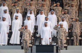 ذياب بن محمد بن زايد يشهد حفل تخريج الدفعة الـ20 من منتسبي الخدمة الوطنية