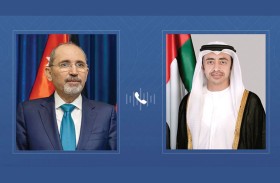 عبدالله بن زايد يتلقى خلال اتصال هاتفي تعازي نائب رئيس الوزراء  وزير الخارجية الأردني في استشهاد اثنين من منتسبي القوات المسلحة