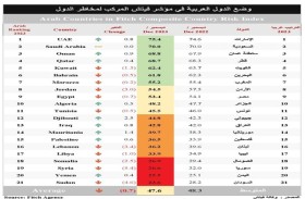 ضمان الاستثمار: الإمارات الأولى عربيا في مؤشر فيتش المركب لمخاطر الدول خلال 2023
