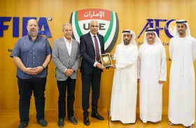 رئيس الاتحاد المصري لكرة القدم يزور مقر اتحاد الكرة بدبي
