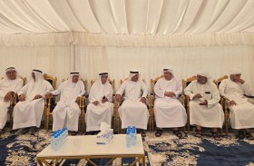 سالم بن سلطان القاسمي يقدم واجب العزاء في وفاة نجيب حسن الزعابي