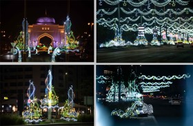 بلدية مدينة أبوظبي تزين الشوارع والجسور بأكثر من 5200 تشكيل مضيء احتفاءً بشهر رمضان المبارك