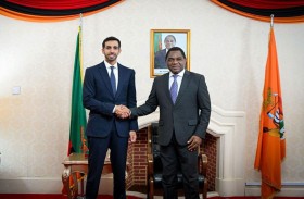 شخبوط بن نهيان يلتقي رئيس زامبيا