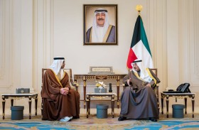 ولي عهد الكويت يستقبل عبد الله بن زايد